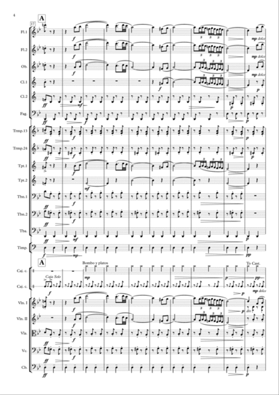 España Cañí - Pasodoble - Espana Cani Full Orchestra scores gallery preview page 4