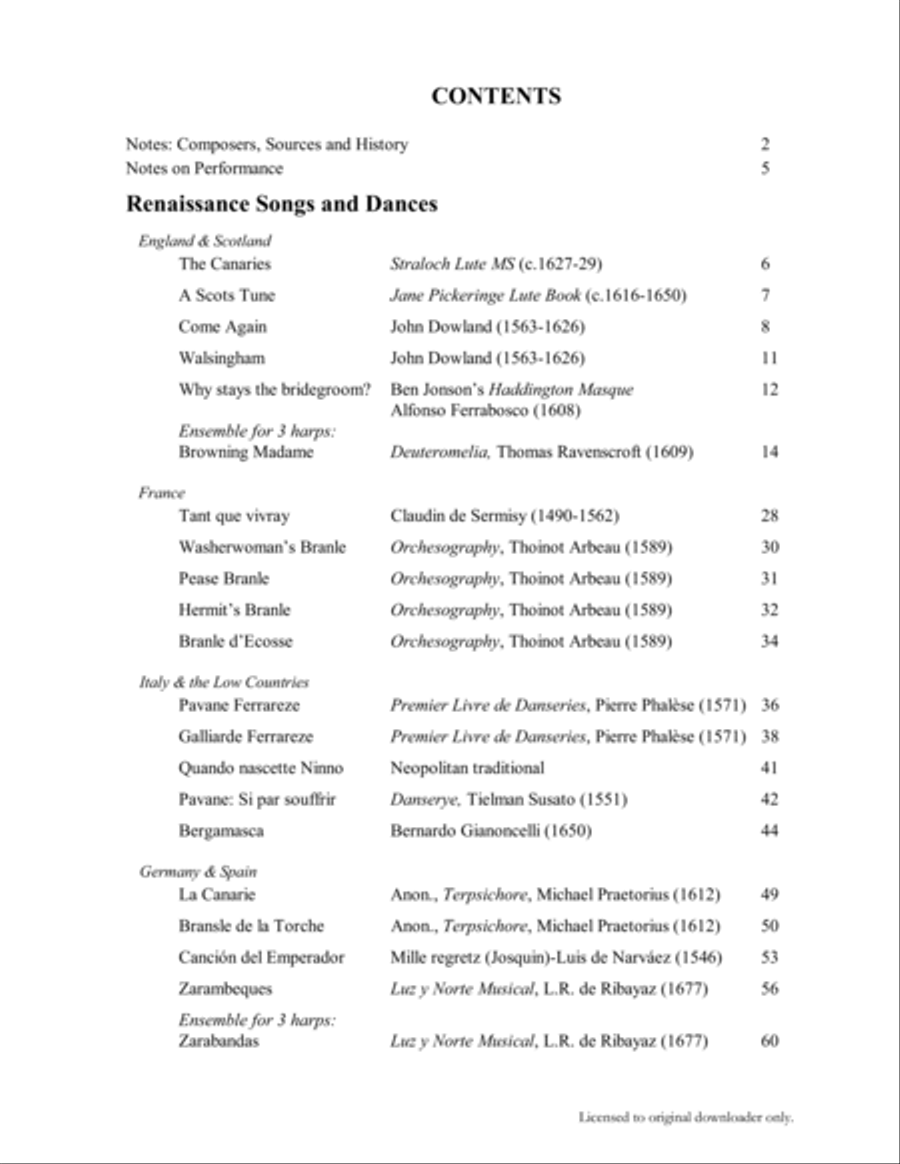 Historical Harp Volume 2 Harp scores gallery preview page 4