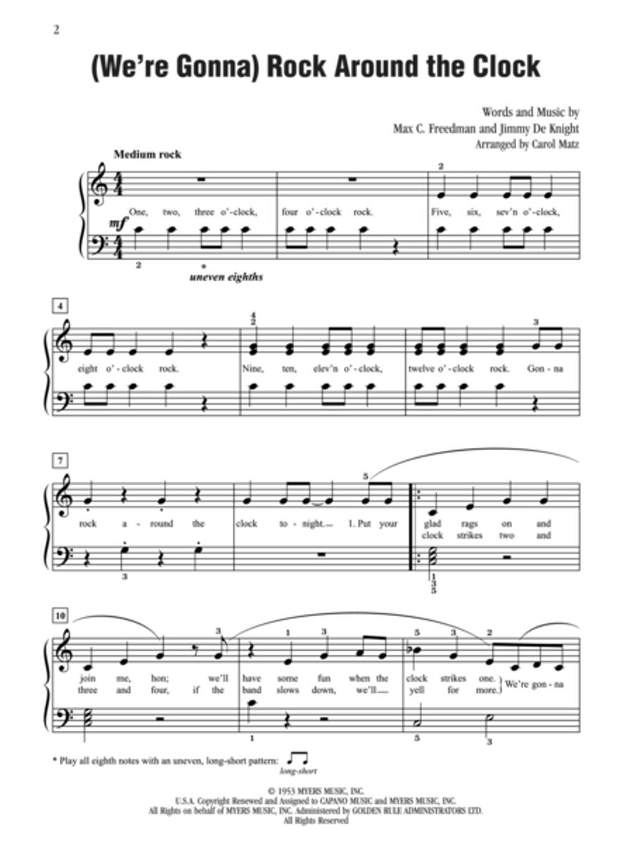 (We're Gonna) Rock Around the Clock Small Ensemble scores gallery preview page 2