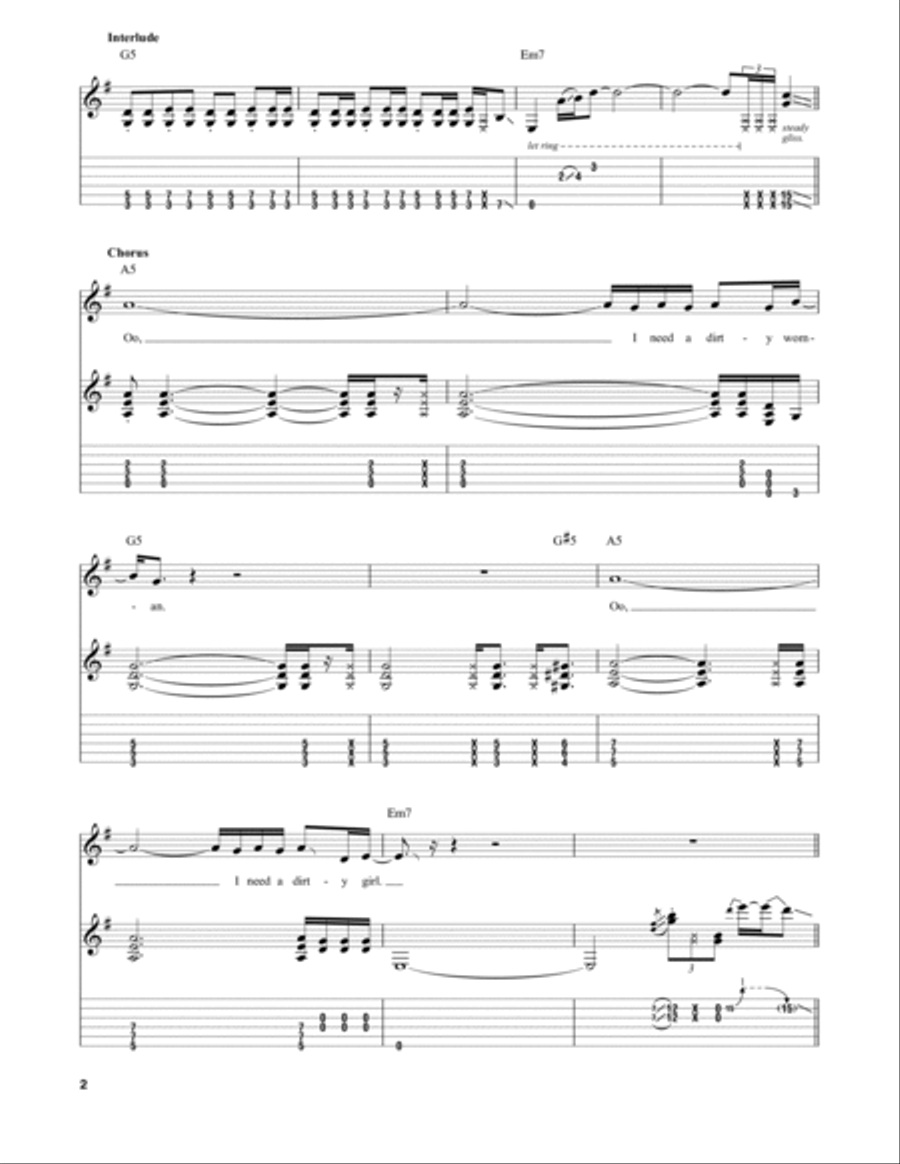 Young Lust Electric Guitar scores gallery preview page 2
