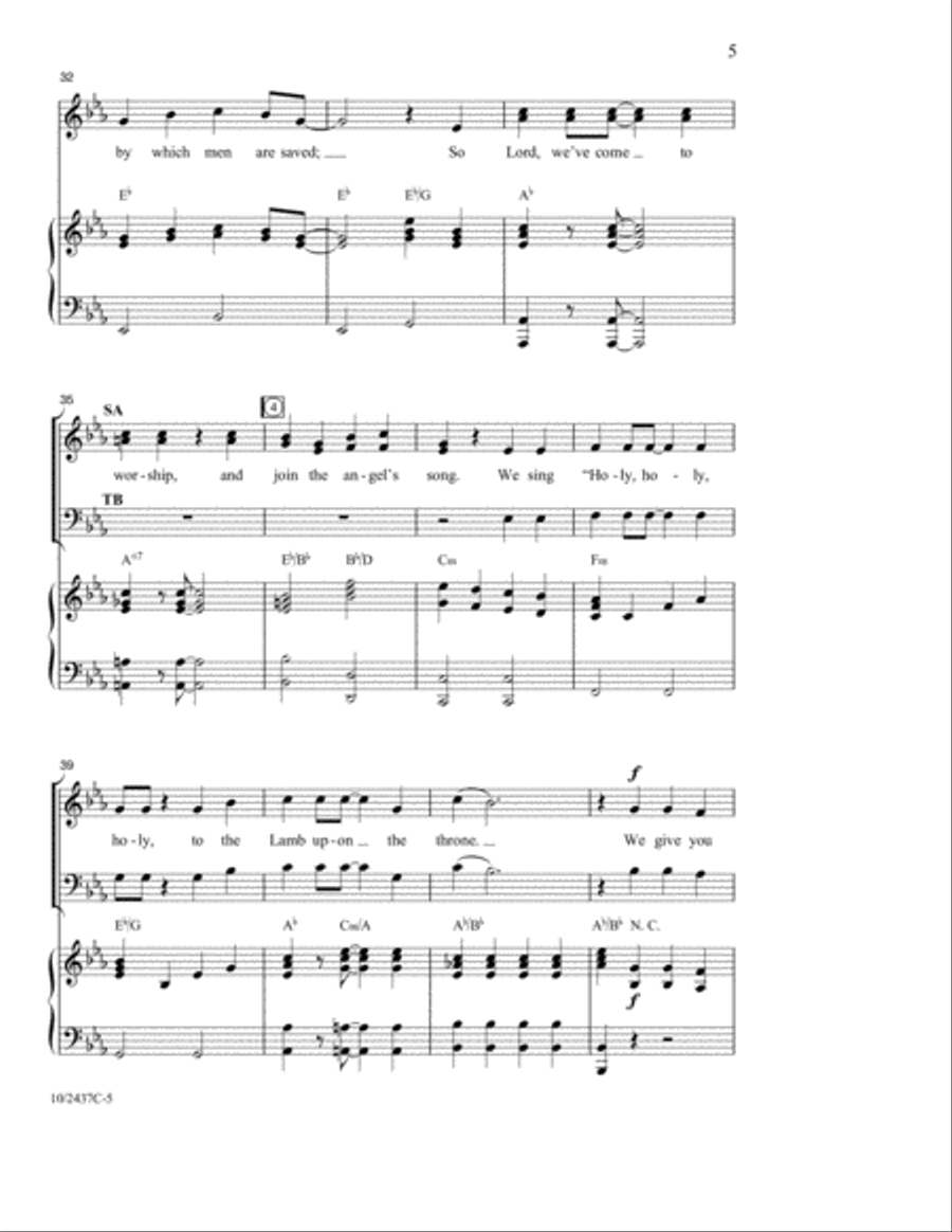 Glory, Praise and Honor Glory, Praise and Honor 4-Part scores gallery preview page 4