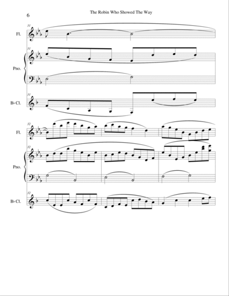 The Robin Who Showed The Way Small Ensemble scores gallery preview page 6