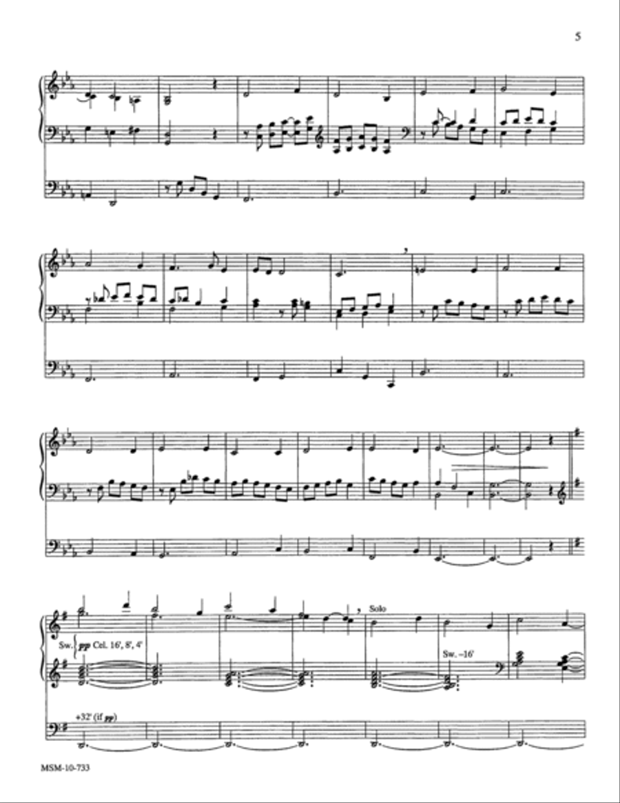 Partita on Westminster Abbey Organ scores gallery preview page 4