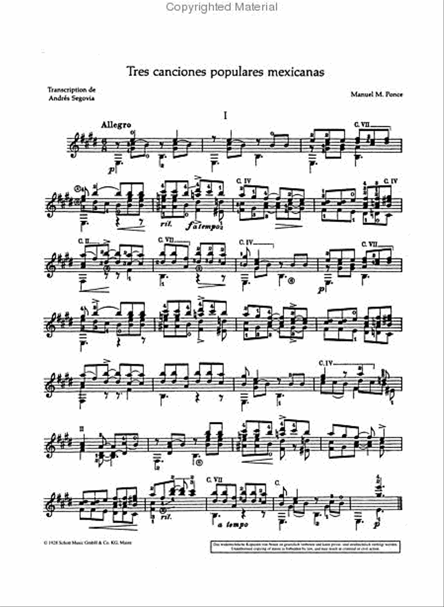 3 Canciones Populares Mexicanes Acoustic Guitar scores gallery preview page 2