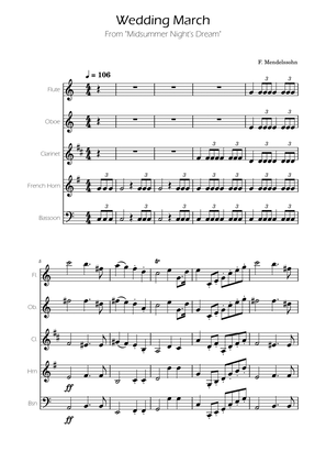 Wedding March - Woodwind Quintet - F.Mendelssohn
