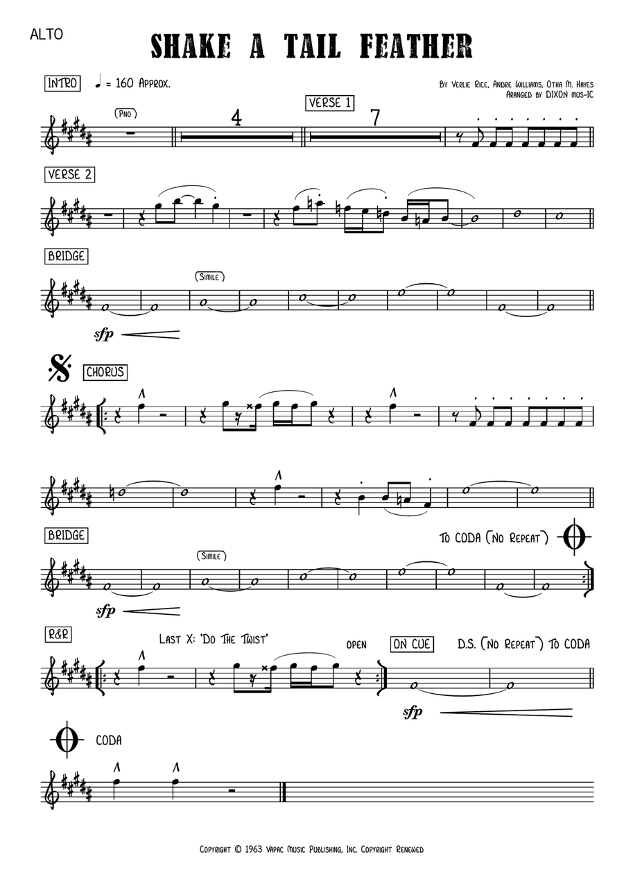Shake A Tail Feather Small Ensemble scores gallery preview page 2
