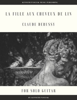 Book cover for La Fille aux Cheveux de Lin (for Solo Guitar)