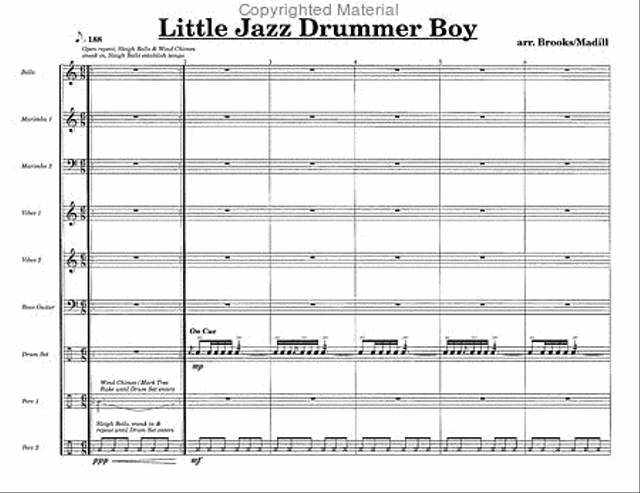 Little Jazz Drummer Boy Little Jazz Drummer Boy Percussion Ensemble scores gallery preview page 2
