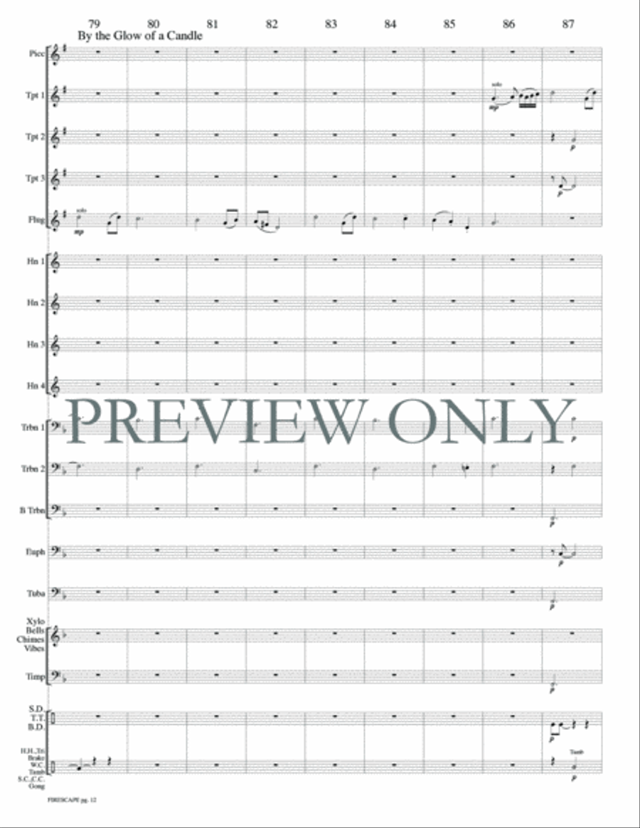 Firescape Firescape Small Ensemble scores gallery preview page 14