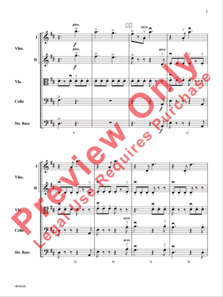 Allegro Giocoso Allegro Giocoso String Orchestra scores gallery preview page 4