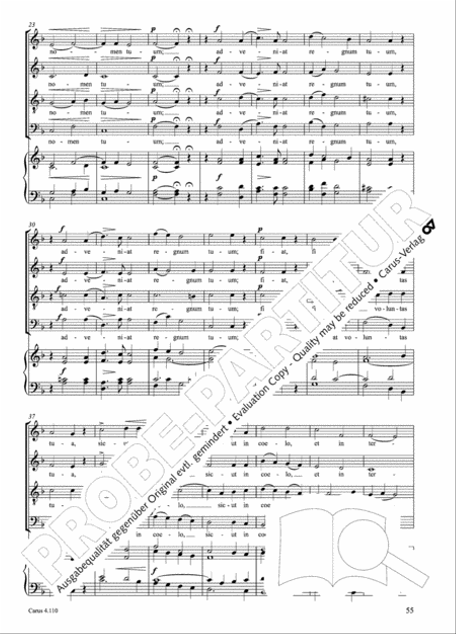 20 Latin Motets (Chants sacres latin/ 20 latein. Motetten) 4-Part scores gallery preview page 56