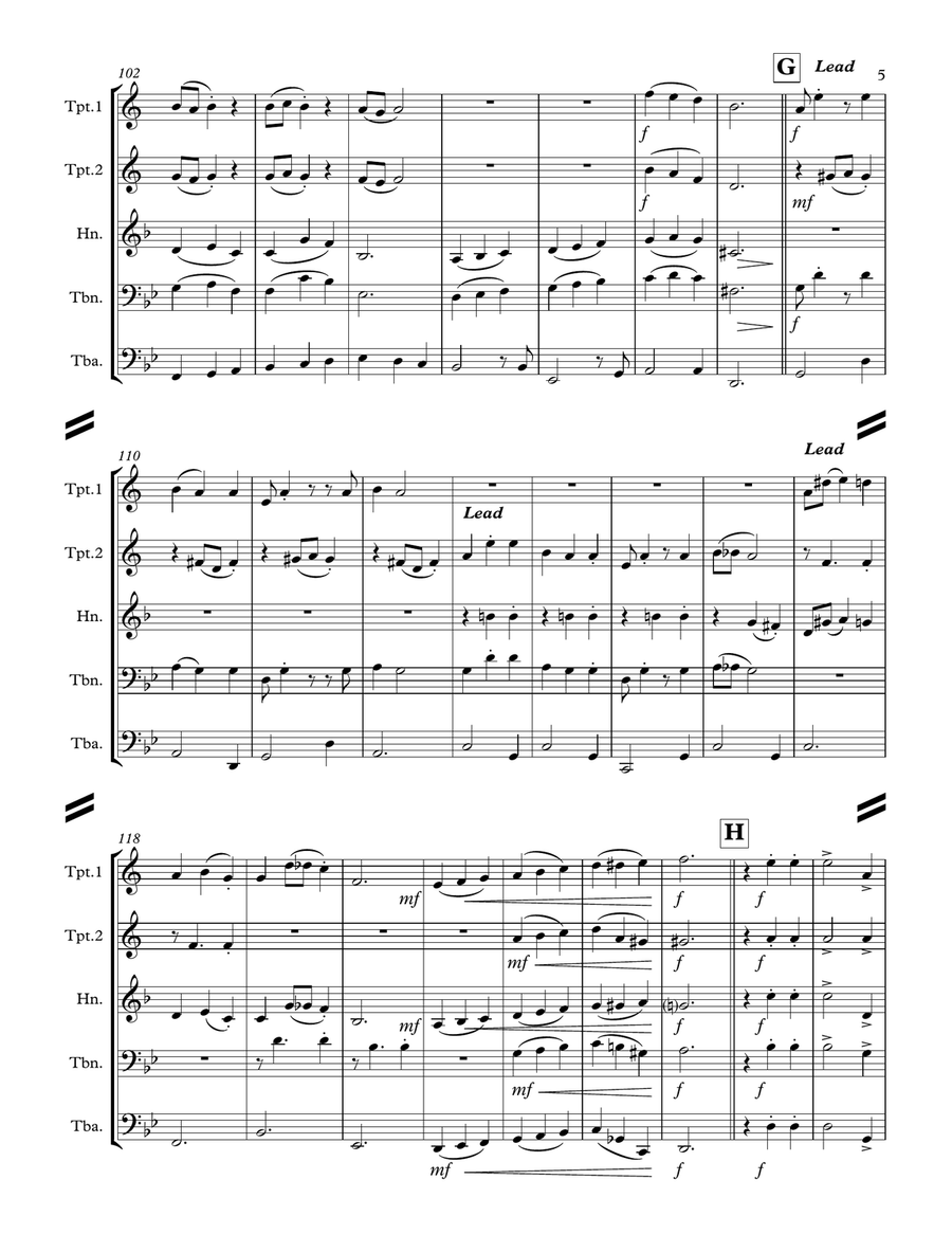 My Favorite Things Horn scores gallery preview page 6