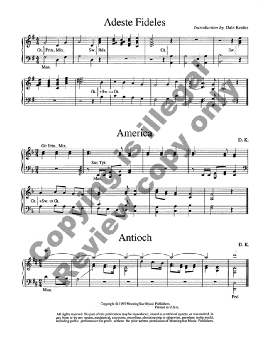Creative Hymn Introductions Organ scores gallery preview page 5