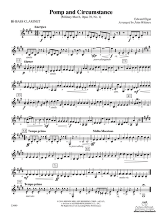 Pomp and Circumstance: B-flat Bass Clarinet