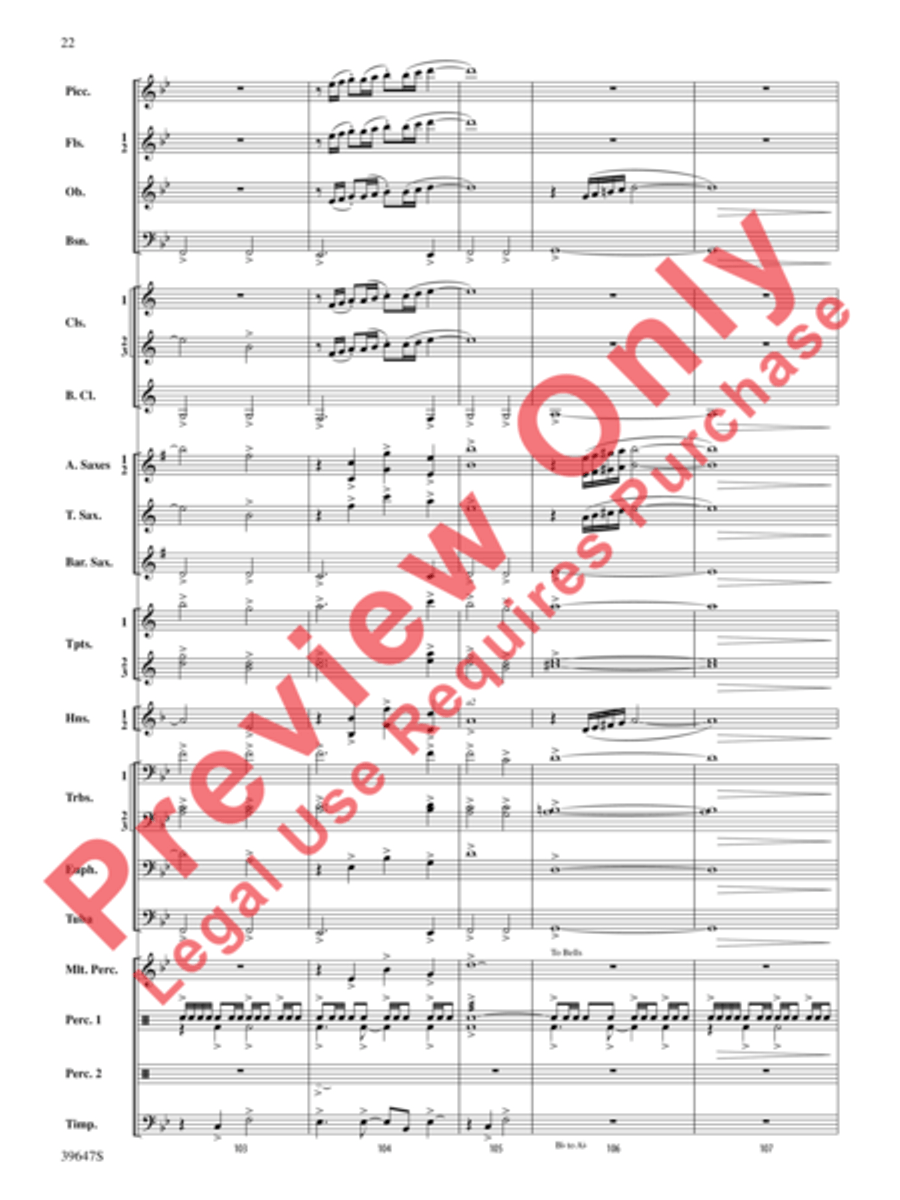 Oak Island Odyssey Concert Band scores gallery preview page 23