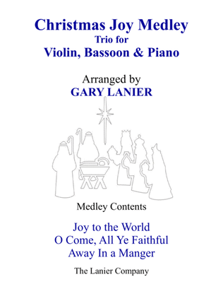 Book cover for CHRISTMAS JOY MEDLEY (Trio – Violin, Bassoon & Piano with Parts)