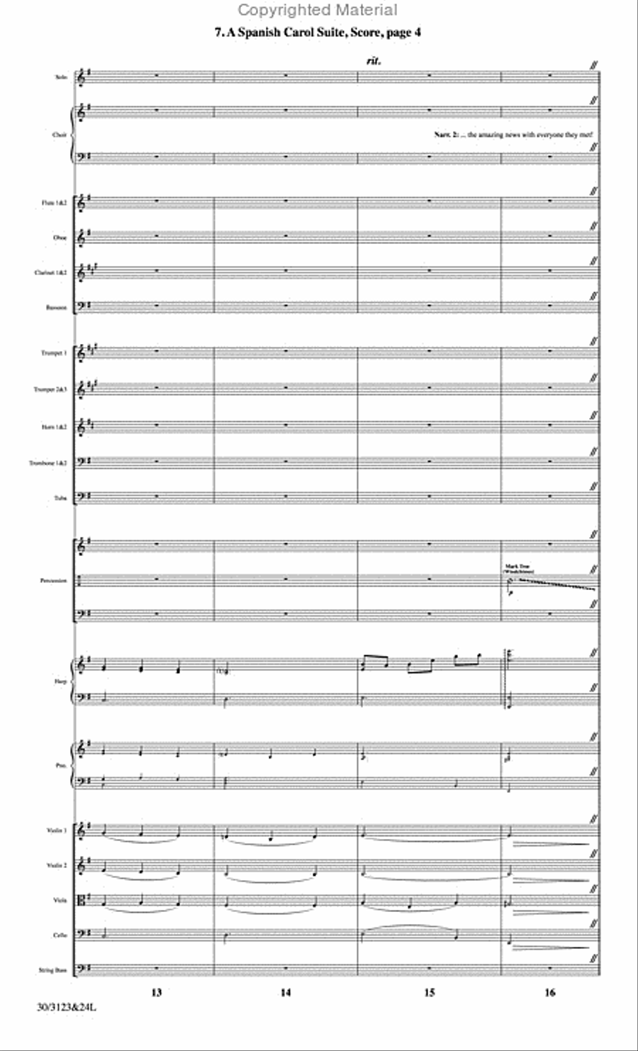 The Christmas Story - Set of Parts Choir scores gallery preview page 61