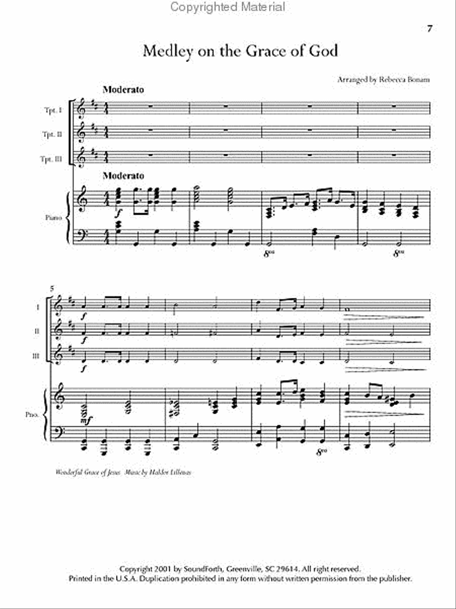 Standing on the Promises - Trumpet Trios Trumpet Trio scores gallery preview page 4