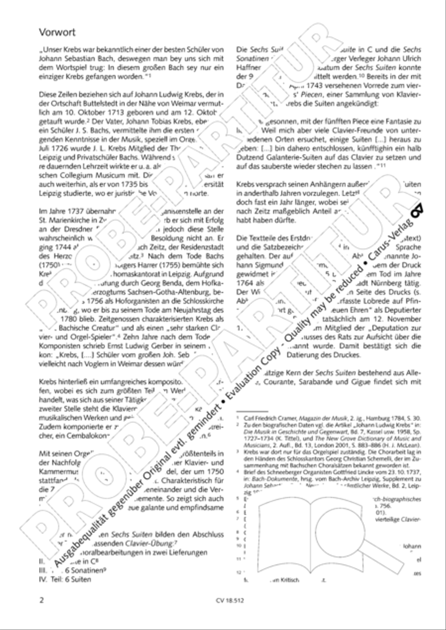 Six Suites Harpsichord scores gallery preview page 3