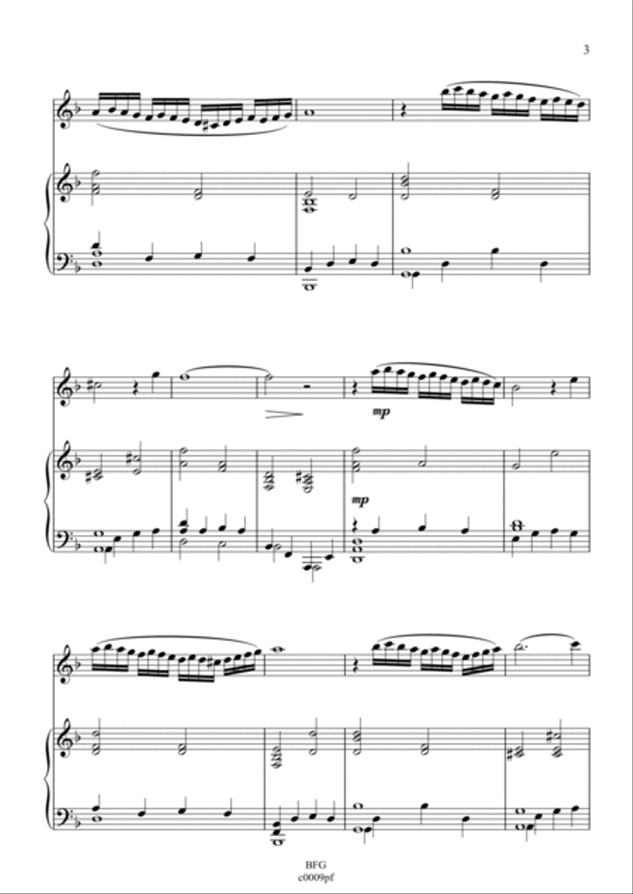 Credo for piano and flute Flute Solo scores gallery preview page 3