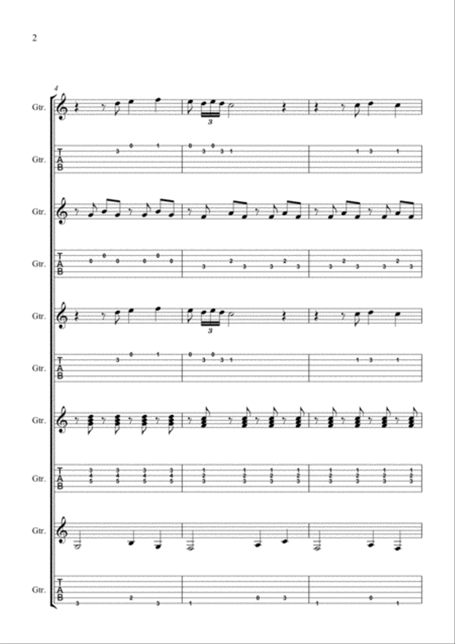 Mariachi Suite No. 1 Classical Guitar scores gallery preview page 2