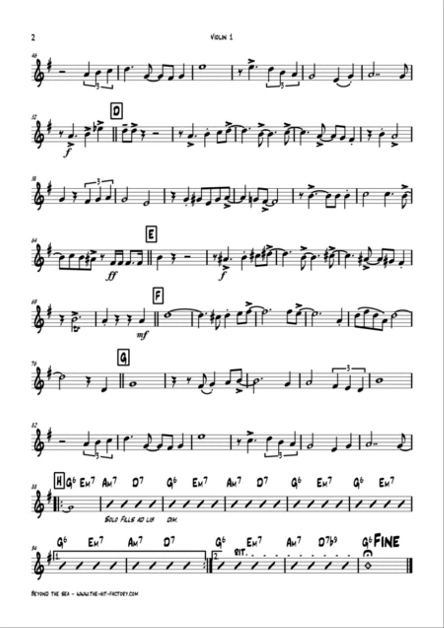 Beyond The Sea String Trio scores gallery preview page 5