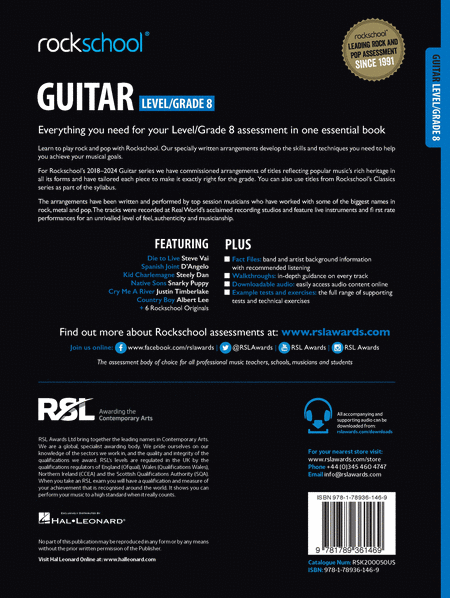 Rockschool Electric Guitar Level 8