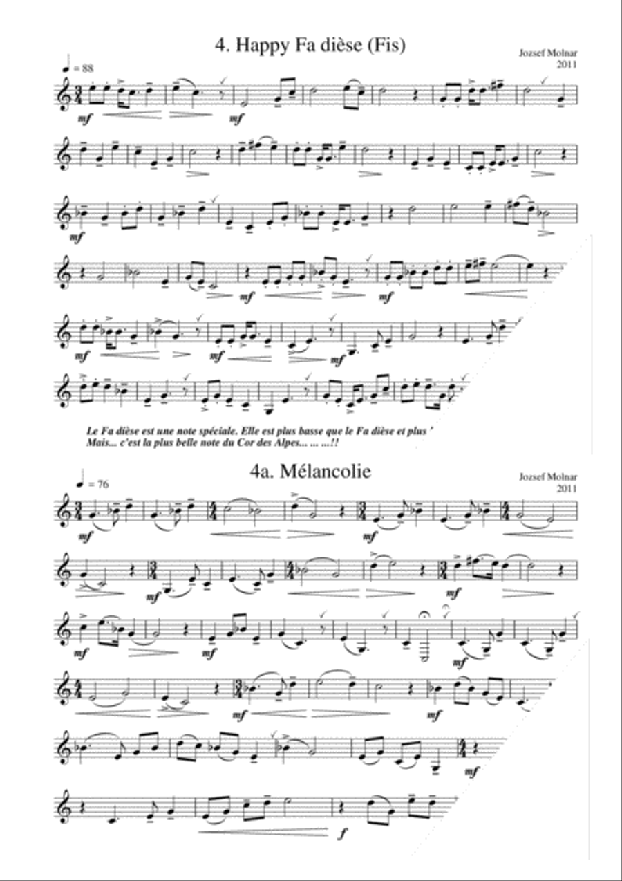 Les 4 Saisons Alphorn scores gallery preview page 11