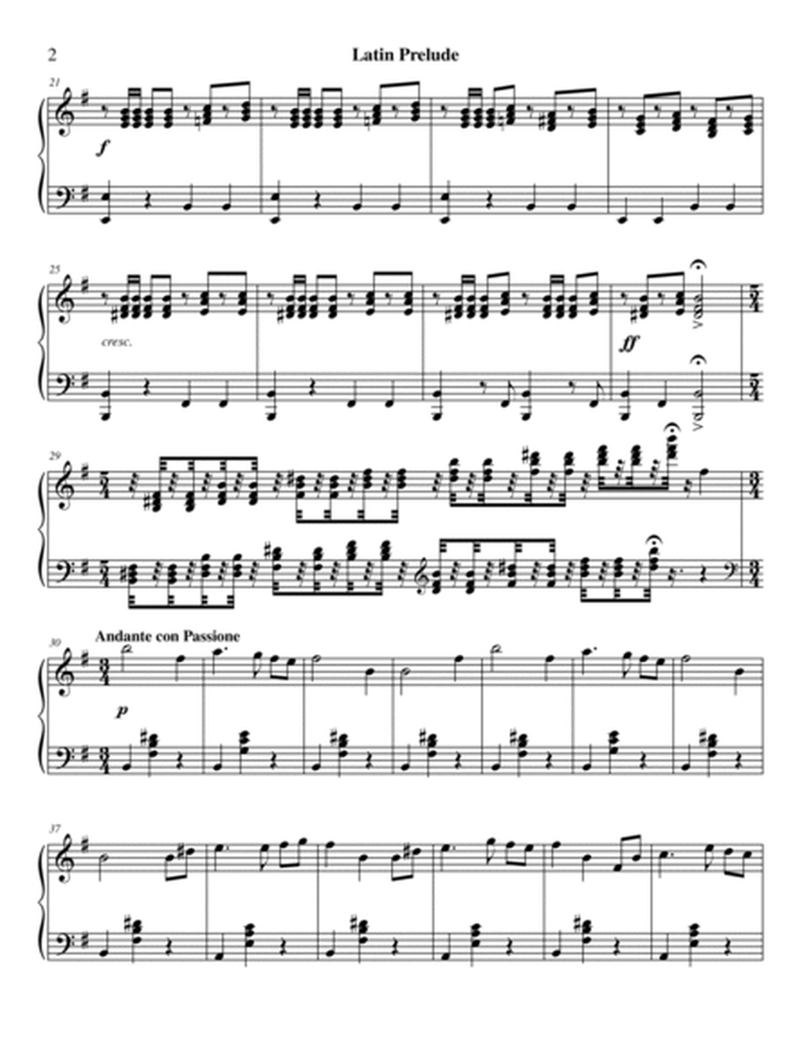 Latin Prelude - Piano Solo image number null