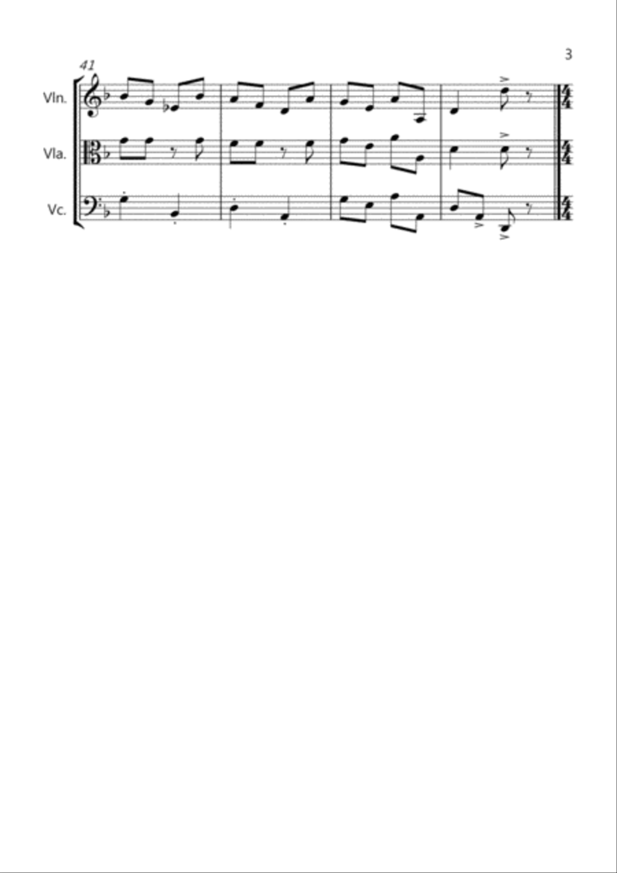 3 Halloween Pieces for String Trio String Trio scores gallery preview page 3
