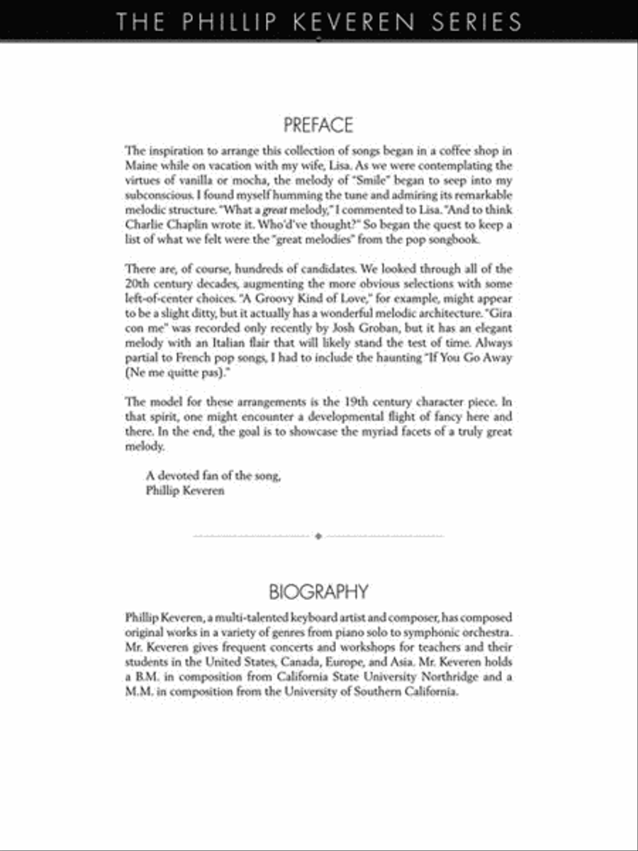 The Great Melodies The Great Melodies Piano Solo scores gallery preview page 2