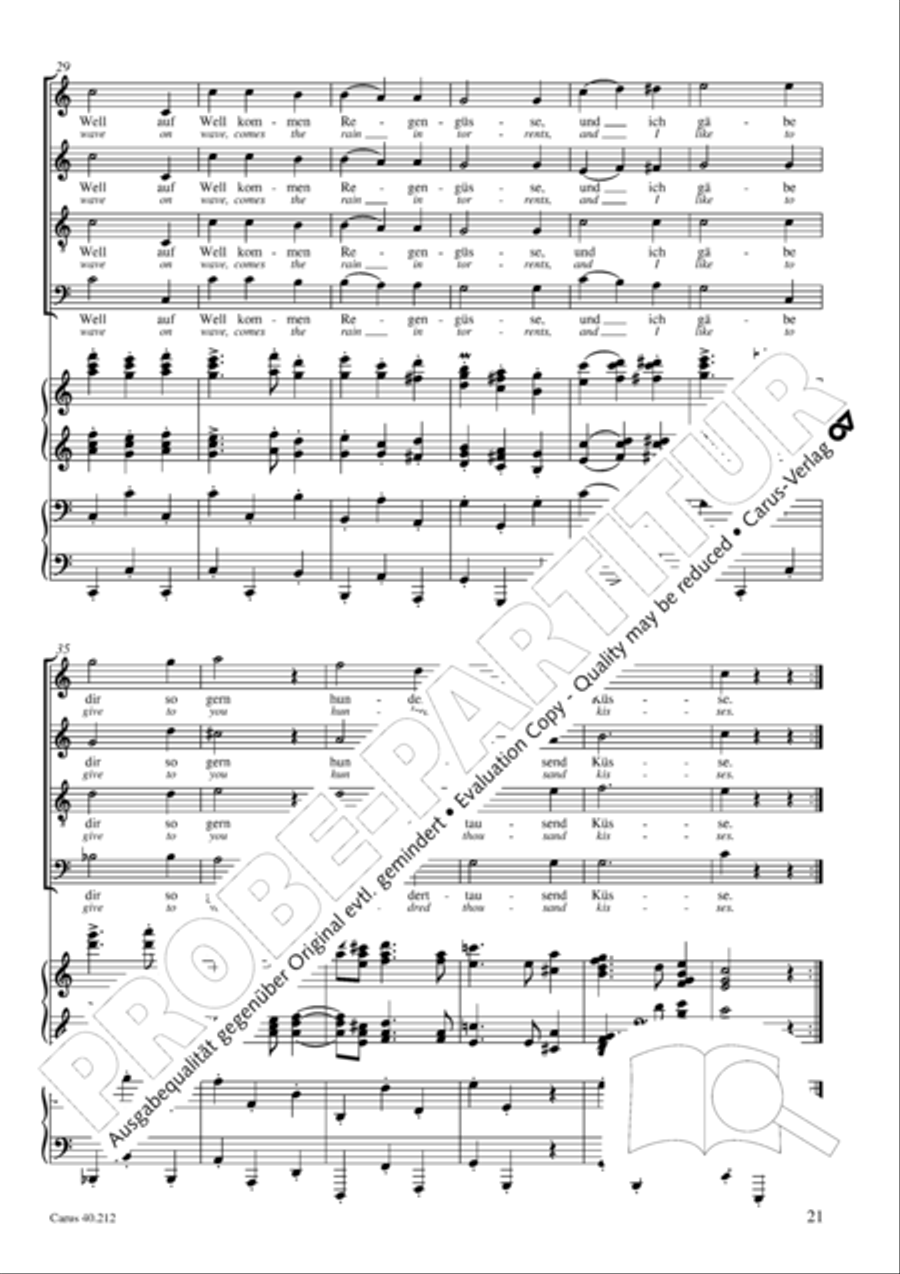 Neue Liebeslieder-Walzer, Op. 65 Choir scores gallery preview page 22
