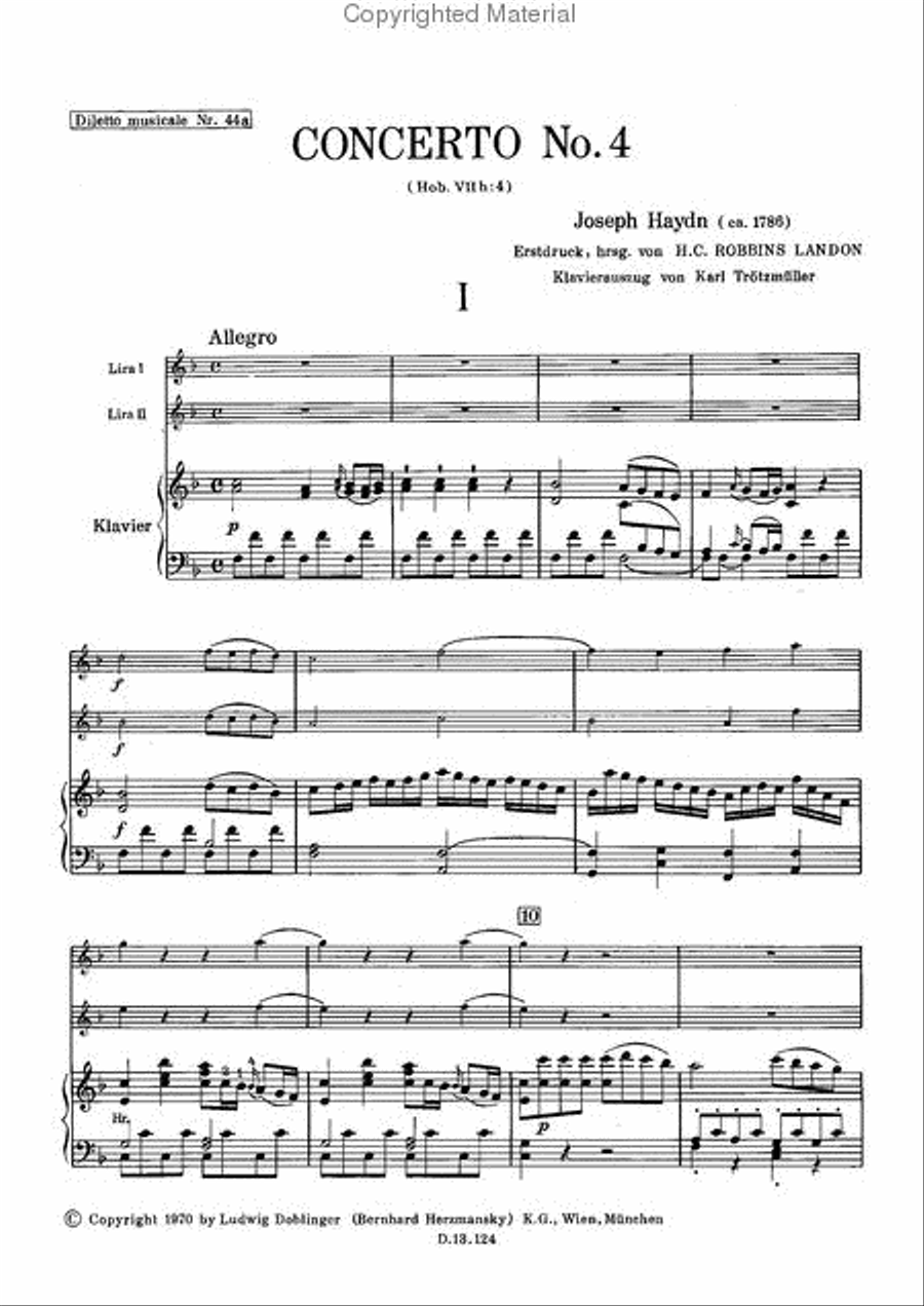Concerto Nr. 4 F-Dur Hob. VIIh:4 Flute scores gallery preview page 2