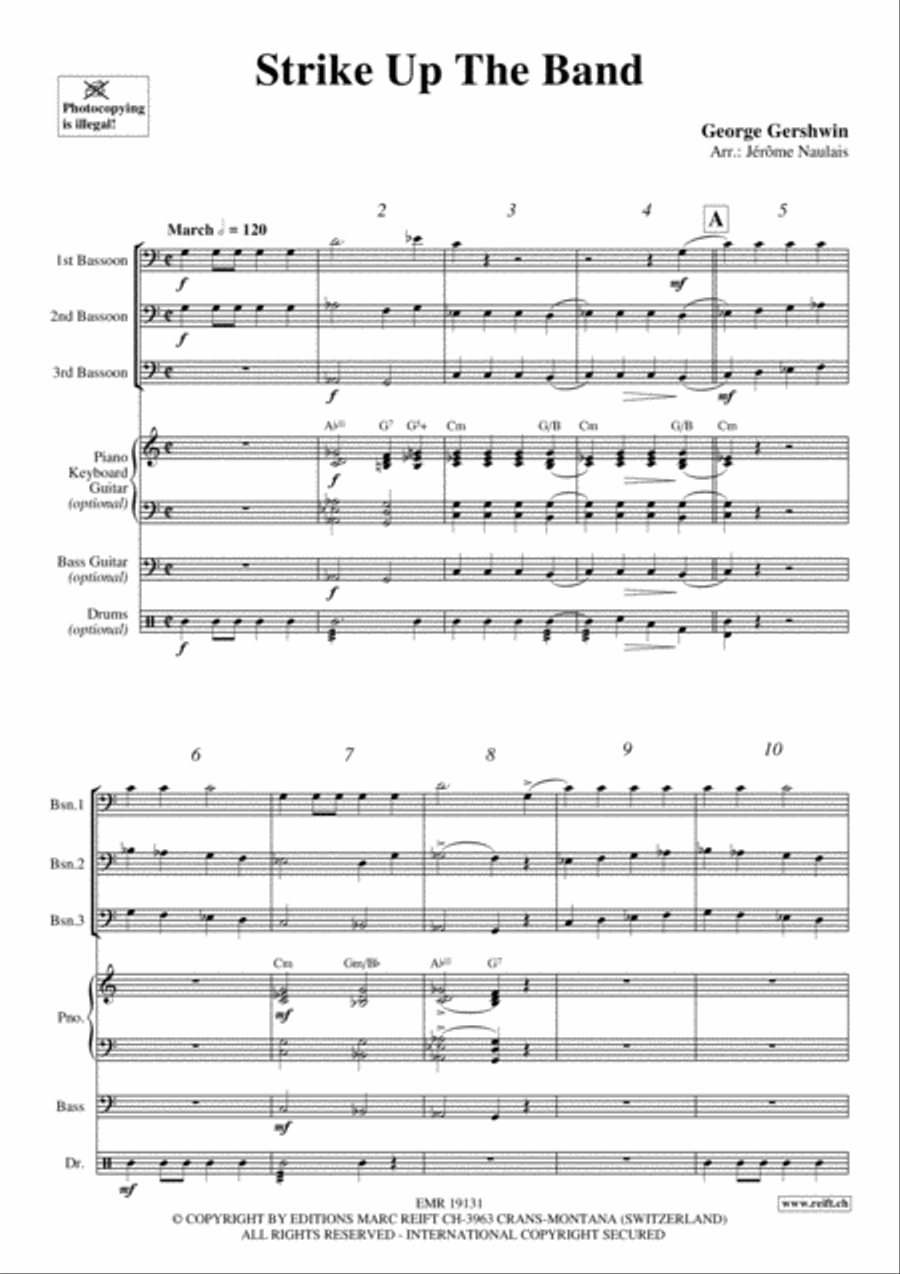 Strike Up The Band Strike Up The Band Bassoon scores gallery preview page 3