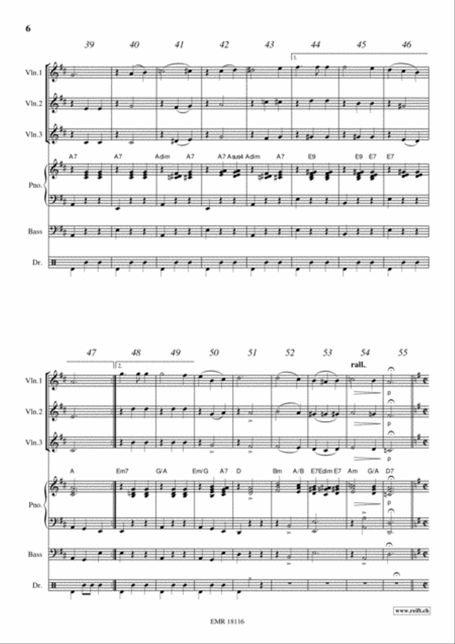 Movie Sequences Violin scores gallery preview page 6