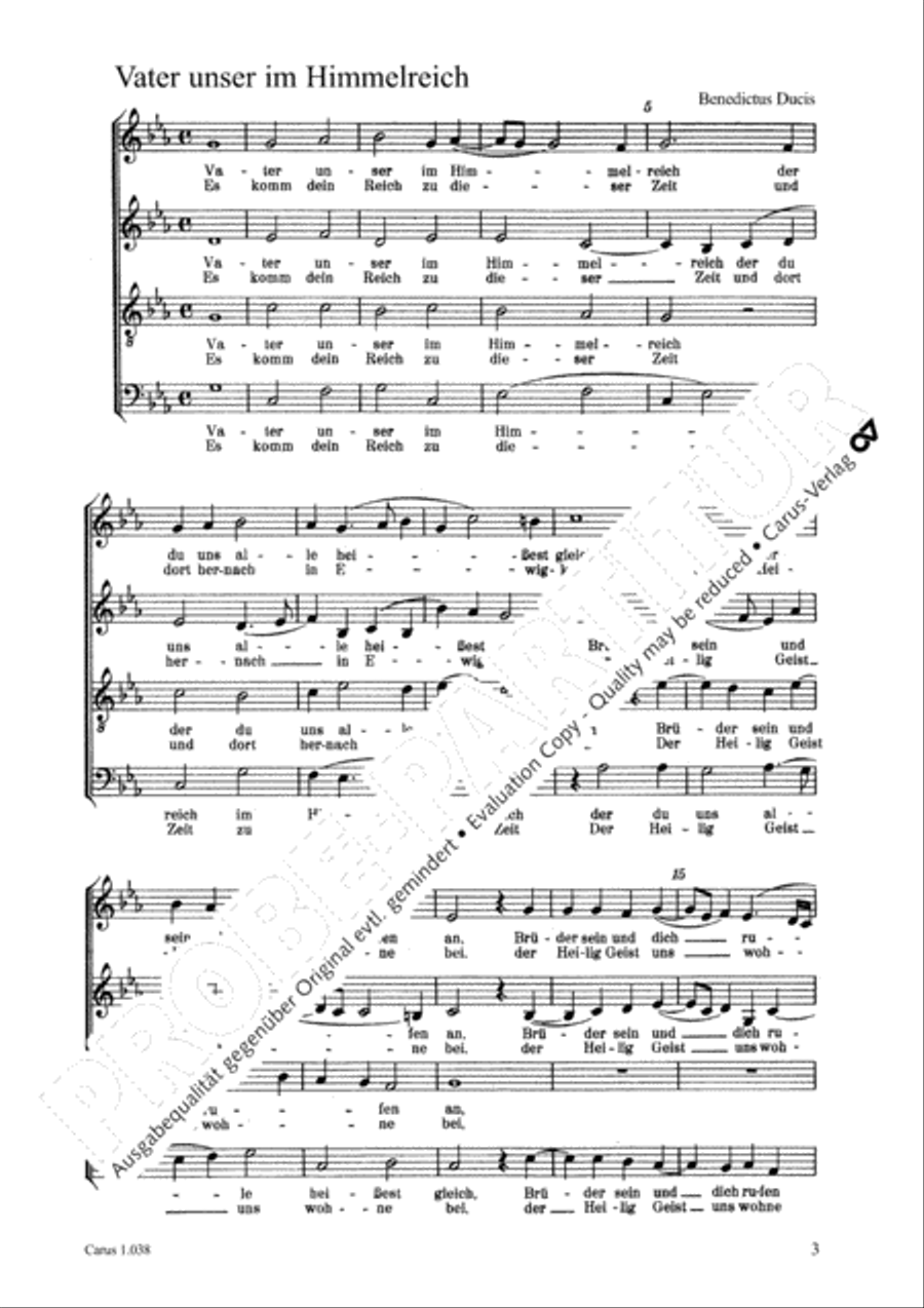 Zwei Choralmotetten zu 4 Stimmen (Ducis)