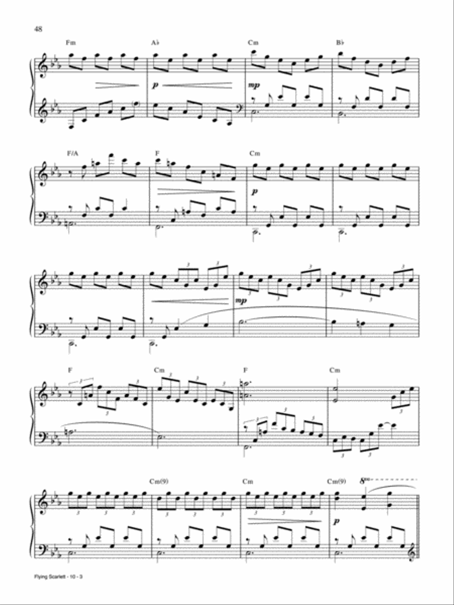 Flying Scarlett Piano, Vocal, Guitar scores gallery preview page 3
