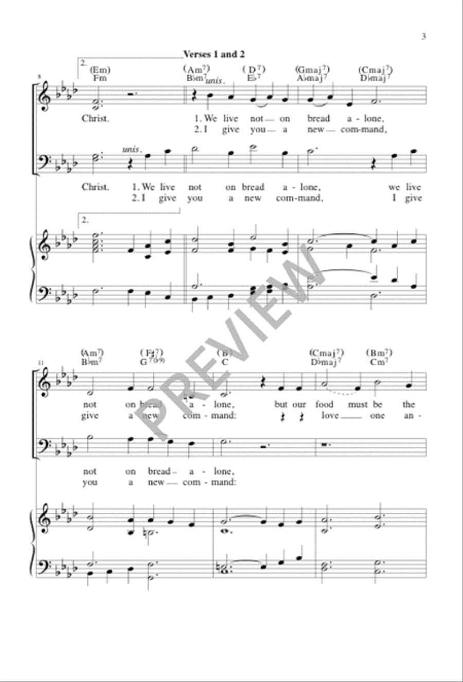 Glory to You, Word of God 4-Part scores gallery preview page 4