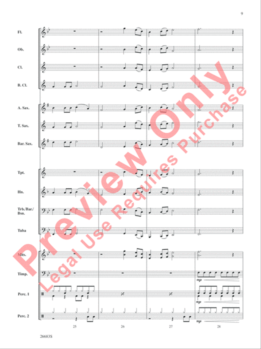 Guantanamera Concert Band scores gallery preview page 10