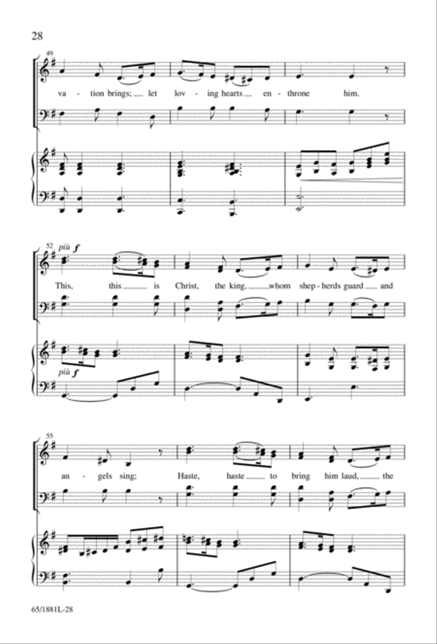 A Very Special Night A Very Special Night Unison Choir scores gallery preview page 30