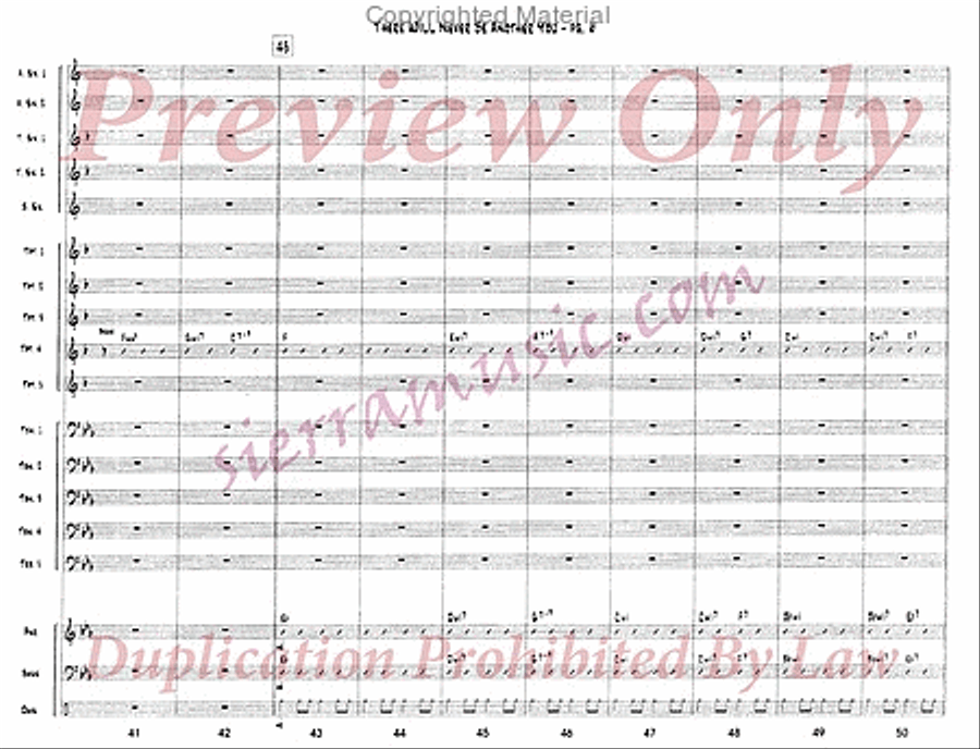 There Will Never Be Another You Jazz Ensemble scores gallery preview page 7