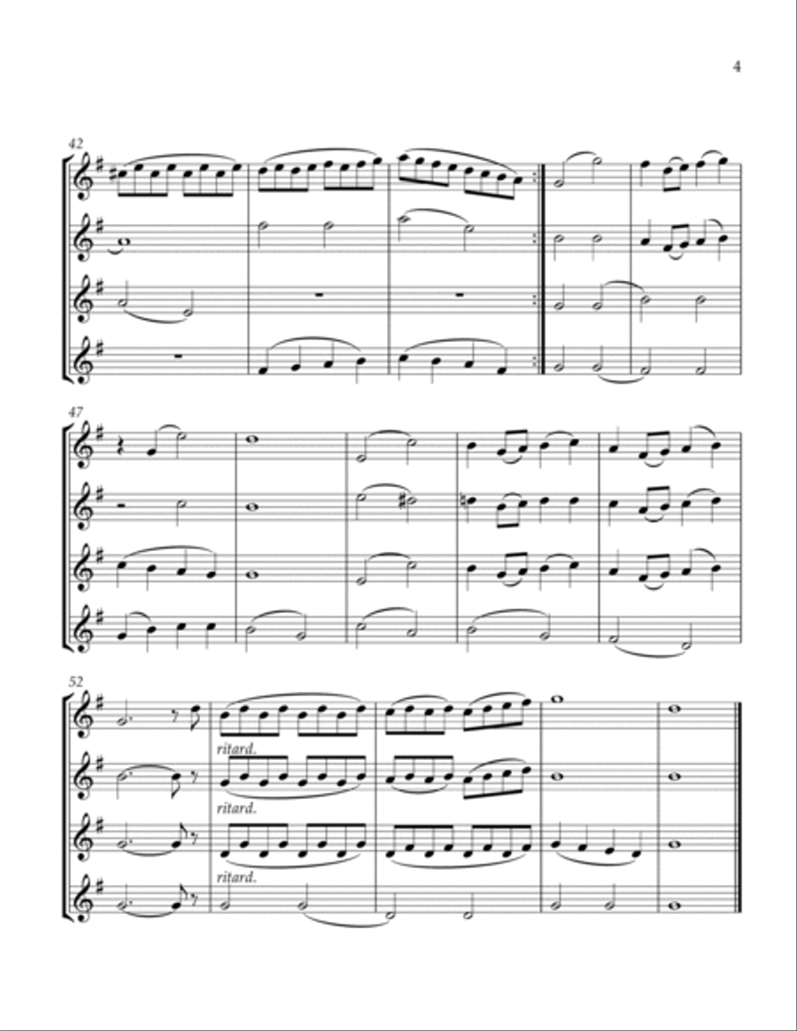 Over The Rainbow (from The Wizard Of Oz) String Quartet scores gallery preview page 5