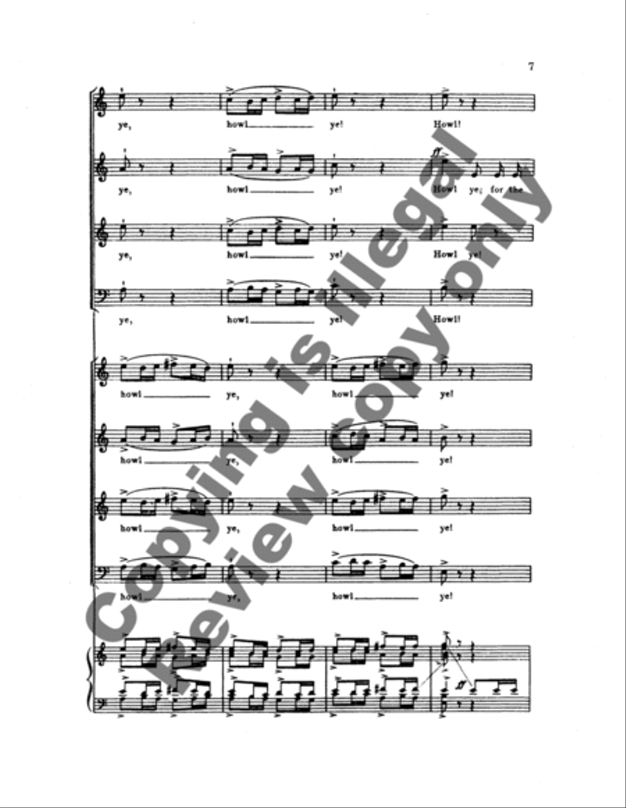 Howl ye 4-Part scores gallery preview page 12