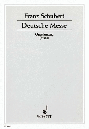 German Mass Organ/vocal Score