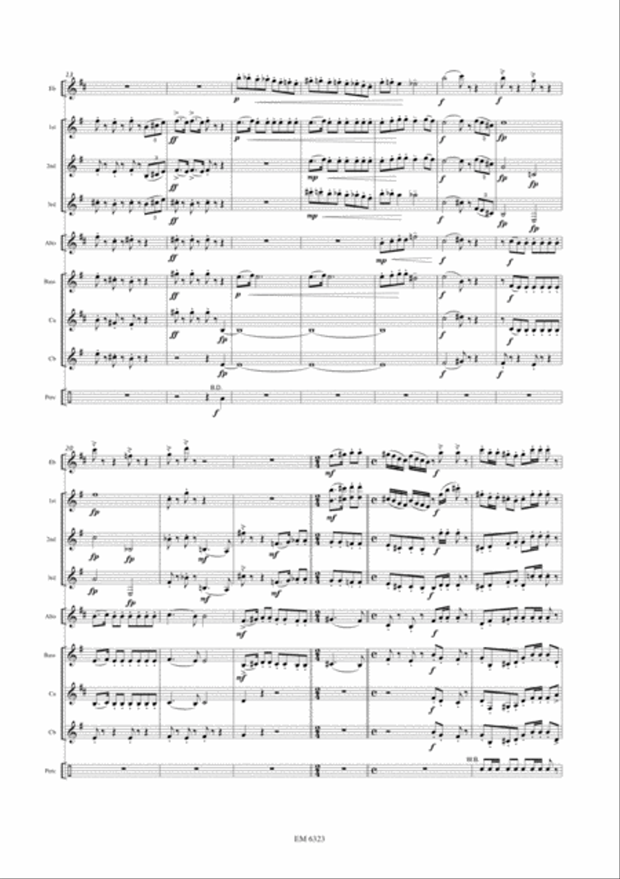 Japanese Songs for Clarinet Choir Clarinet Choir scores gallery preview page 3