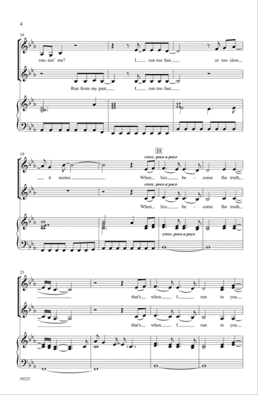 I Run to You: The Hits of Lady Antebellum Choir scores gallery preview page 3
