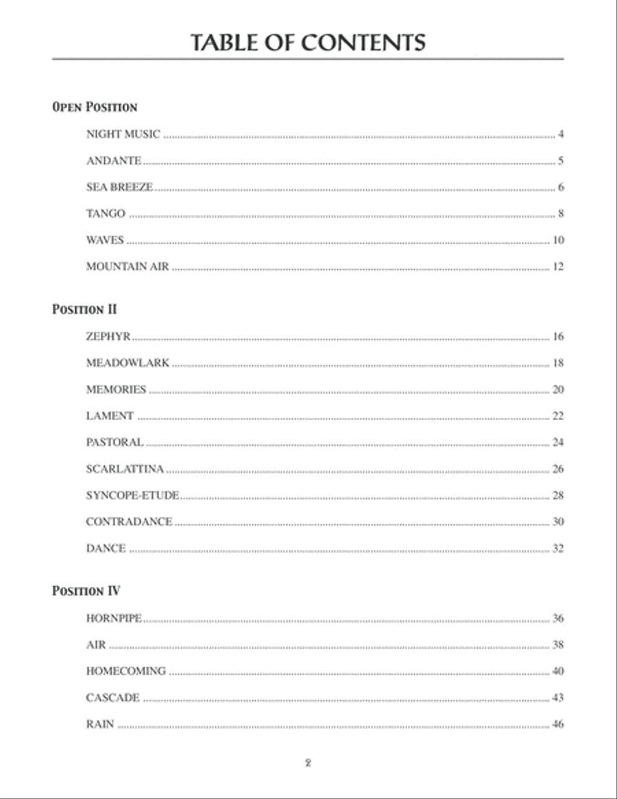 Twenty Studies in Fixed Positions for Classic Guitar Acoustic Guitar scores gallery preview page 3