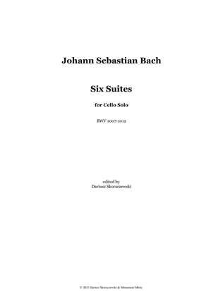 Book cover for Bach - Suites for Cello Solo, BWV 1007-1012