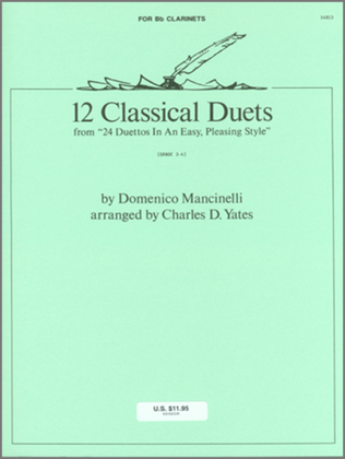Book cover for 12 Classical Duets