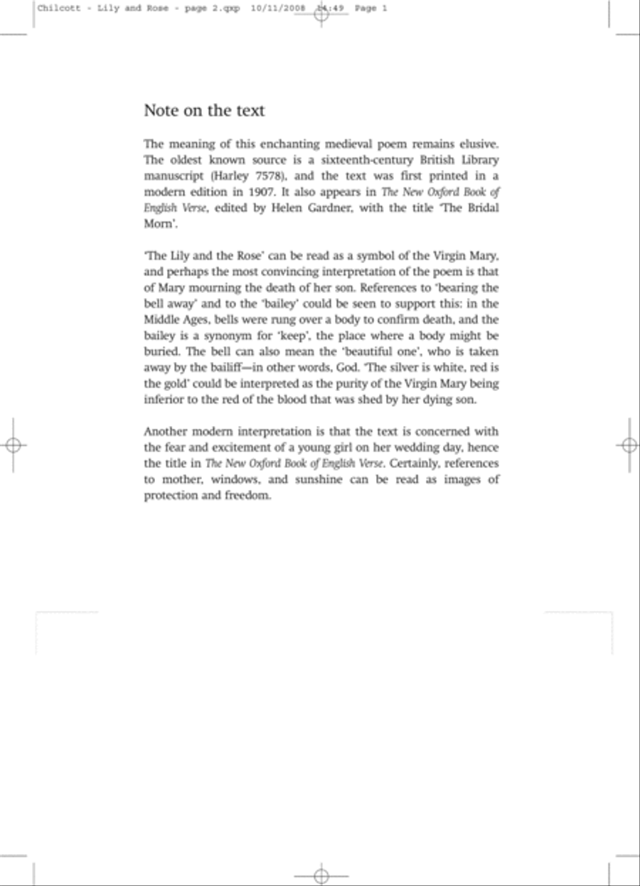 The Lily and the Rose 4-Part scores gallery preview page 2